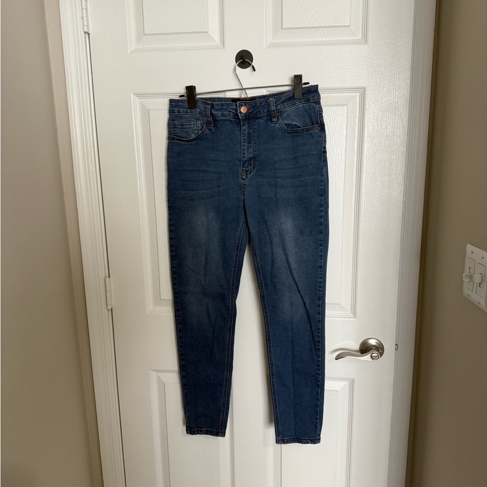 Fashion Nova Dark Blue Skinny Jeans